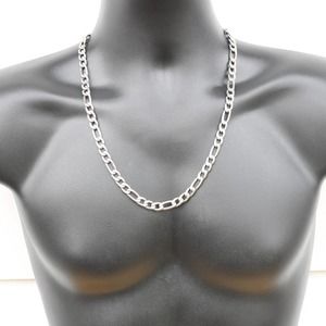 9mm Figaro Link Chain Necklace